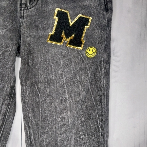 No Boundaries High Waisted Patchwork Faded Black Denim Juniors Jeans - Picture 3 of 12